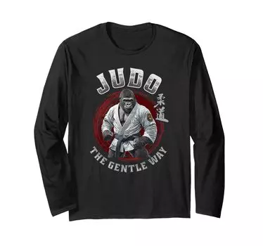 Gorilla Gentle Path Long Sleeve Judo-Judoka s T-Shirt чёрный