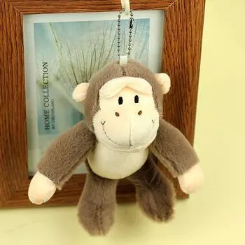 Gorilla Orangutan Keychain Stuffed Animals Orangutan Plush Toy Monkey Key Ring Car Trinket