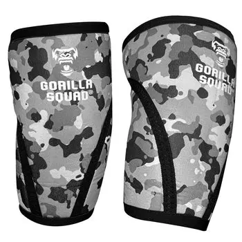 GORILLA SQUAD налокотник для тренировки мышц, налокотник для левого и правого налокотника, комплект S, серый камуфляж