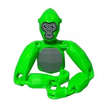 Gorilla Tag Monke 3D Printing Dolls Cartoon Animal Toy Birth Green