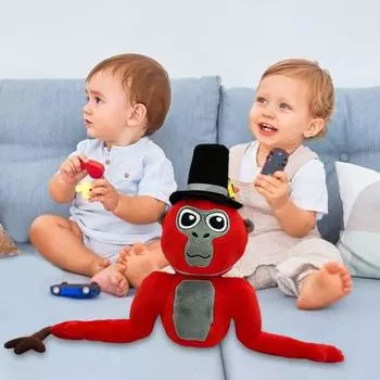 Горилла Тег Обезьянка Плюшевая Игрушка Мягкая Игрушка Животное Реалистичные Выражения Лица Мягкий Пушистый Высококачественный Плюшевый Материал Многоцелевой Подарок