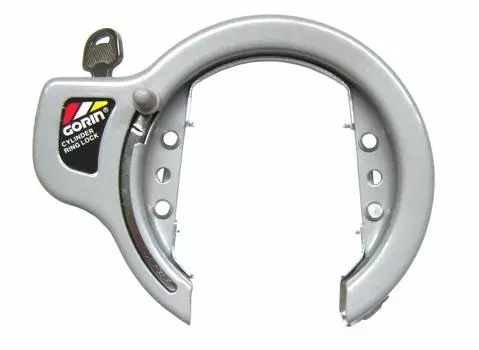 GORIN Цилиндровый замок с большим кольцом, серебристый GR-750-SL