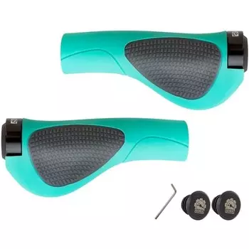GORIX Bicycle Grip GX-D2 Lock-on Grip Cross Bike MTB Bicycle Celeste