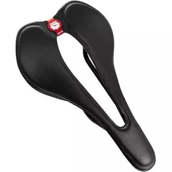 GORIX Bicycle Saddle Ultra Light (GX-A215) Perforated Design Road Bike Shock Absorption Comfortable Breathable Cushion Bicycle (Stealth Black)