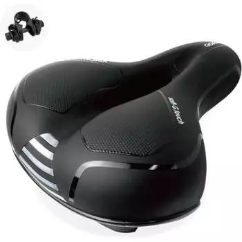 GORIX GX-C118 Super Thick Saddle Black Perforated Memory Foam Soft Cushion That Doesn t Hurt Your Butt