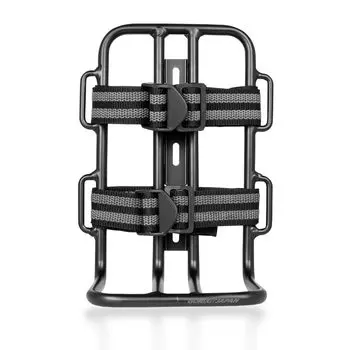 GORIX ремень для крепления передней вилки велосипеда, большая емкость, легкий алюминиевый матовый черный корпус для крепления вилки, крепление для вилки, флягодержатель, большой корпус для упаковки туристического велосипеда чёрный