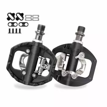 GORIX велосипедная педаль односторонняя плоская педаль с креплением на педаль, в комплекте черный GX-PM811