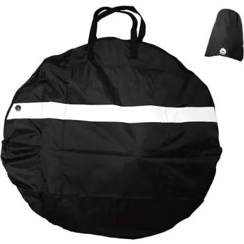 GORIX Wheel Bag for 2 Wheels (Storage Bag Included) for Car Storage Bicycle Road Bike Cross Bike Mountain Bike MTB White Line (Ca5)