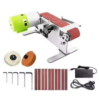 Горизонтальная мини-ленточная шлифовальная машина электрическая шлифовальная полировальная шлифовальная машина шлифовальная шлифовальная машина шлифовальная машина UK Plug & With Standard Accessory Kit