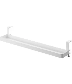 Горизонтальная полка для специй Yamazaki Jitsugyo 1795, вытяжка, белая, Ш38 x Г9 x Винты, не башня, просто поместите ее в вытяжку, В6,2 см белый