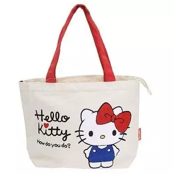 Горизонтальная сумка-тоут Hello Kitty для выхода (Вышивка Сагара)