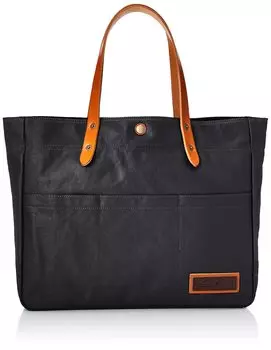 Горизонтальная сумка Toyooka из натуральной ткани, холст, ПВХ, кожа Tochigi, COMMUTE, черный цвет [Barmouth] чёрный