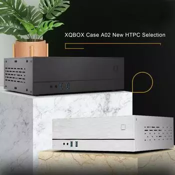 Горизонтальный корпус компьютера из алюминиевого сплава, USB 3, HD-совместимая аудиосистема, портативная мини-HTPC, видеокарта половинной высоты