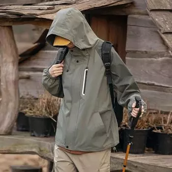 Горная куртка бренда Tide для активного отдыха на открытом воздухе для мужчин и женщин, весна и осень, новая ветрозащитная куртка, свободное пальто с капюшоном S