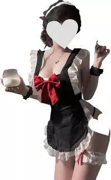 Горничная одежда голый фартук косплей сексуальное сексуальное белье сорочка милая кружевная униформа экстремальный соблазн Moe нижнее белье костюм на Хэллоуин сумка один размер подходит
