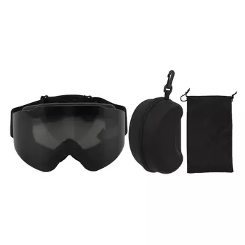 Горнолыжные очки с магнитными линзами, двухслойные, антизапотевающие, с широким полем зрения, с изменяющимся цветом, ветрозащитные, для сноуборда