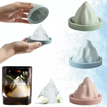 Горные формы для кубиков льда, многоразовые силиконовые формы для айсберга, поднос для шариков из дробленого льда, чайник для виски, коктейлей для кухни, обеденного бара One Size зелёный