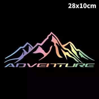 Горный авантюрист светоотражающие наклейки на автомобиль грузовик автомобильная наклейка забавное виниловое украшение для автомобиля мотоцикл путешествия по пересеченной местности разноцветный