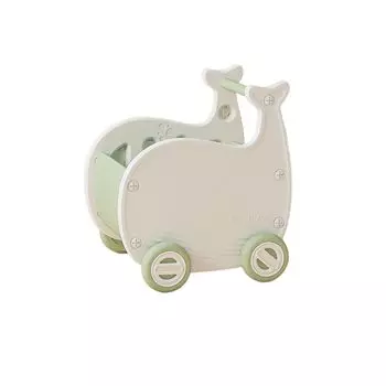 Gorocking Whale Wagon Ящик для хранения игрушек Коробка Тачка Детская тележка для детей (зеленый)