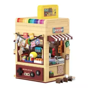 Город Креативная Видеоигра Модель Продуктового Магазина Строительные Блоки Кирпичи Игрушки для Детей Подарки На День Рождения Рождественские