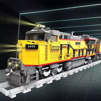 Городская мощность, функция орбитального поезда AC6000, железнодорожный экспресс, строительные кирпичи, блоки, сборка модели, игрушки для мальчиков, детский подарок на день рождения No Box