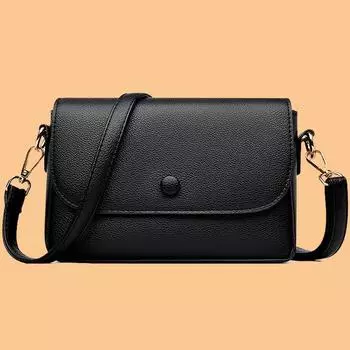 Городская простая модная сумка через плечо, летняя, темпераментная, универсальная, женская сумка через плечо, женская сумка чёрный