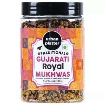 Городское блюдо Традиционные гуджаратские королевские мухвас, 300 г (Освежитель полости рта | Пищеварительный | Перекус после еды | Богат клетчаткой)