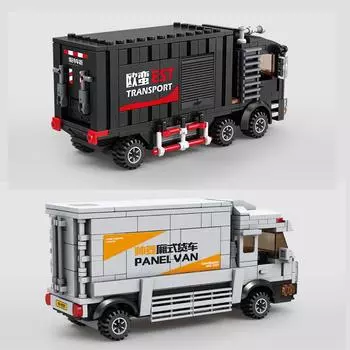 Городской автомобиль для кемпинга, транспортный фургон, скоростной чемпион, гоночный Moc, строительные блоки, кирпичи, развивающие игрушки для детей, новый подарок