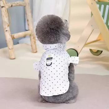 Горошек питомец плюшевый кот щенок собака одежда весна и лето тонкий принцесса ветер летящий рукав подкладка M
