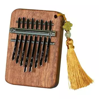 горячая 8-клавишная компактная калимба для упражнений с молоточком для настройки Подарки для музыки Lo retro oval