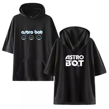 Горячая игра Astro Bot Print Oversize футболка для женщин, мужчин, мальчиков и девочек, летняя футболка с коротким рукавом и капюшоном, повседневные свободные пуловеры, топы XS чёрный