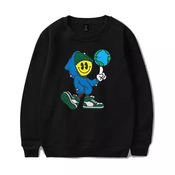 Горячая мода Коннор Прайс Печатный большой толстовка с капюшоном для женщин и мужчин с круглым вырезом и длинным рукавом Толстовка с круглым вырезом Повседневный спортивный костюм XS чёрный