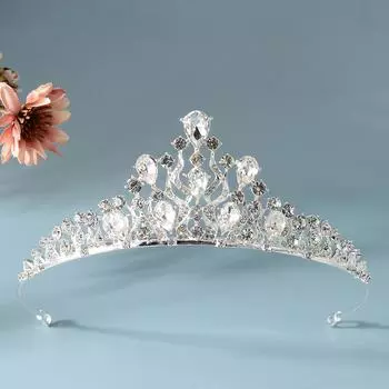 Горячая Невеста Стиль Сплава Стразы Тиара Аксессуары Для Волос Корона Свадебные Аксессуары Для Свадебного Платья Корона