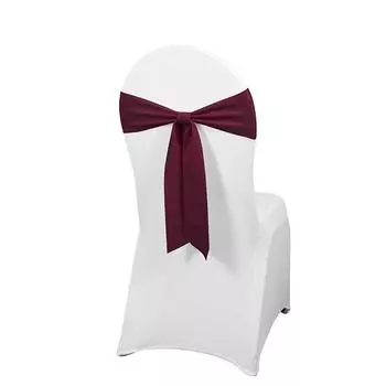 Горячая продажа 10 шт. утолщенный отель свадебный банкетный эластичный ремень чехол для стула домашний полиэстер бант украшение на спинку стула мути цвет 10 pcs