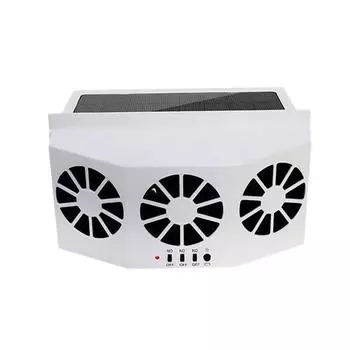 Горячая продажа, работающий на солнечной энергии автомобильный вытяжной вентилятор, портативный автомобильный автоматический вытяжной вентилятор, необходимый инструмент охлаждения летом чёрный