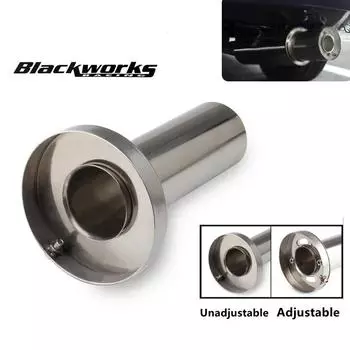 Горячая распродажа 3,5 / 4 / 4,5 алюминиевый сплав универсальный автомобильный круглый стальной съемный глушитель выхлопной трубы из нержавеющей стали для автомобиля серебристый