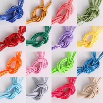 Горячая распродажа браслетов ручная вязка 1 упаковка вощеный шнур для ожерелья ювелирные аксессуары красочные DIY ремесло 1 мм/1,5 мм/2 мм высококачественная вощеная нить 2mm5m