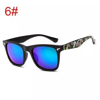 Горячая распродажа Креативная звезда Молния солнцезащитных очков Очки Пара Винтажная мода 07