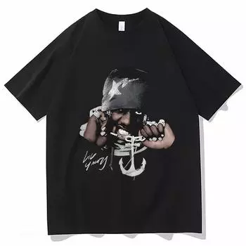 Горячая Распродажа Lil Yachty Graphic Tees Vintage Casual Men Short Sleeve Футболка Летняя Мягкая Женская Футболка С Круглым Вырезом Хлопковая Одежда XS розовый