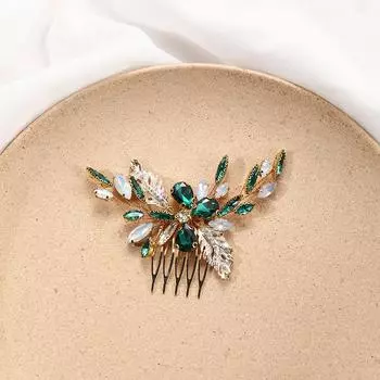 Горячая Распродажа Мори Гребень Для Волос Европейский Цветной Гребень Для Волос Со Стразами Женская Шпилька Вставка Гребень Ручной Работы Свадебный Головной Убор Аксессуары Для Волос золотой