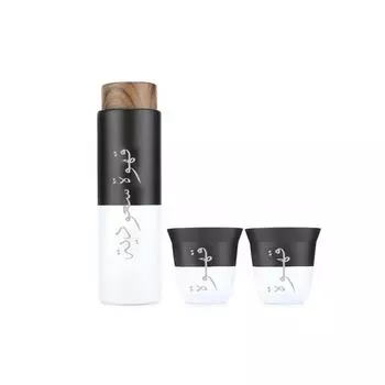 Горячая Распродажа Нержавеющая сталь двухслойный термос для кофе бутылка набор теплоизоляция портативная кружка с отделением для чая настроить