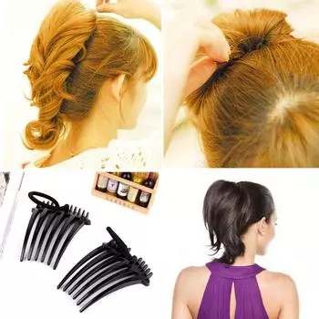 Горячая Распродажа Нежные Инструменты Зажим Объем 2 ШТ. Модные Волосы Веревка Пышные Заколки Для Волос Гребень Для Волос Конский Хвост