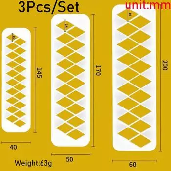 Горячая Распродажа Печати на Тортах Полые Кружевные Спрей DIY Трафареты Украшения Свадебного Торта Домашняя Кухня Формы Для Торта Для Вечеринки Домашняя Жизнь Декор Торта Формы Для Выпечки Square/3Pcs Set