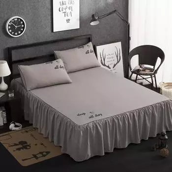 Горячая распродажа, покрывало на кровать для дома, отеля, юбка на кровать, простыня, защита для матраса, юбка на кровать, покрывало, постельное белье с подсветкой, покрывало на кровать, юбка на кровать 1pc Skirt 120x200cm