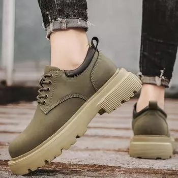 Горячая распродажа повседневных мужских туфель на толстой подошве в модном минималистичном стиле для отдыха на природе, для вечеринок, в офисе, качественная молодежная обувь 38 коричневый