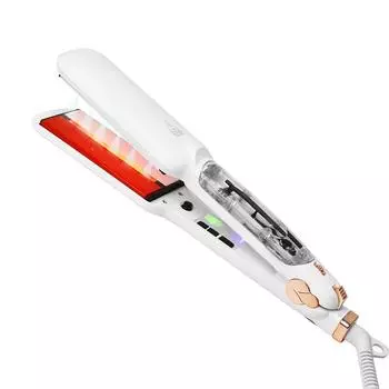 Горячая Распродажа Профессиональный Паровой Выпрямитель Портативный Керамическое Покрытие Прямые Волосы Паровой Утюжок Салон Женщин Инструмент Для Укладки us белый