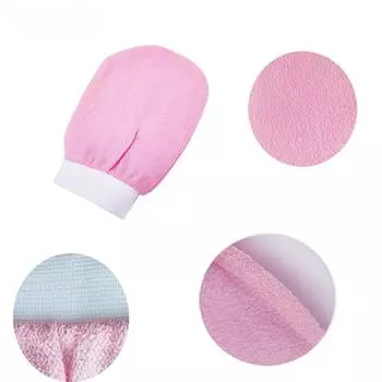 Горячая распродажа силиконовая щетка для тела щетка для ванны 1 шт. двухсторонняя перчатка для хаммама волшебная перчатка для пилинга отшелушивающая перчатка для удаления загара синий