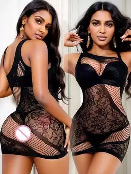 Горячая Распродажа Высокоэластичного Нижнего Белья Ночная Вечеринка Клубная Одежда Эротическое Перспектива Облегающее Платье Женская Мода Мини Короткая Юбка XS