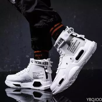 Горячая Распродажа, высокие красные кроссовки для мужчин, повседневная мужская обувь в стиле хип-хоп, теннисные ботинки, мужские спортивные кроссовки 36 красный