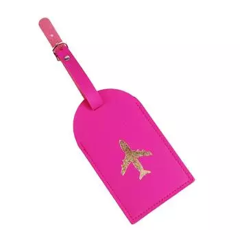 Горячая штамповка бирка для багажа в виде самолета для медового месяца, свадьбы, девичника, подарка, милые бирки для чемодана для женщин и мужчин, дорожные аксессуары горячий розовый